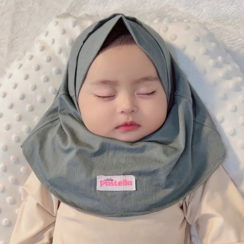 Little Pastella - Kiara Instant | Hijab Bayi | Hijab Newborn bahan rayon 7