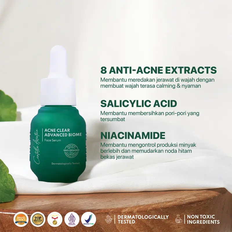 【Paket Jerawat 3pcs】NPURE Cica Toner 150ml+Cica Face Wash + Cica Biome / Cica Moisturizer/ Acne Skin/Acne Toner/Acne Serum Acid Berjerawat Facial Membersihkan Mencerahkan Muka Wajah Hydrating Extract Glutathione Niacinamide 5