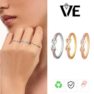 【VE】Forever Love レディースリング チタンスチール 日常使いに最適