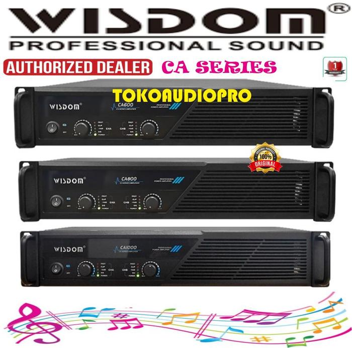 Jual Power Wisdom CA600 / CA800 / CA1000 2-channel Power Amplifier ...