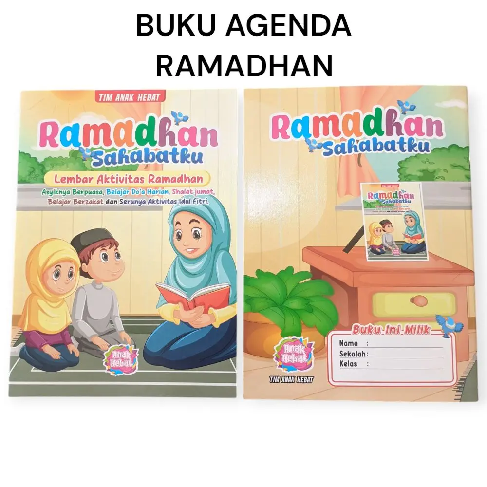 BUKU AGENDA RAMADHAN LENGKAP KHUSUS ANAK ANAK TK / PAUD / SD / MI