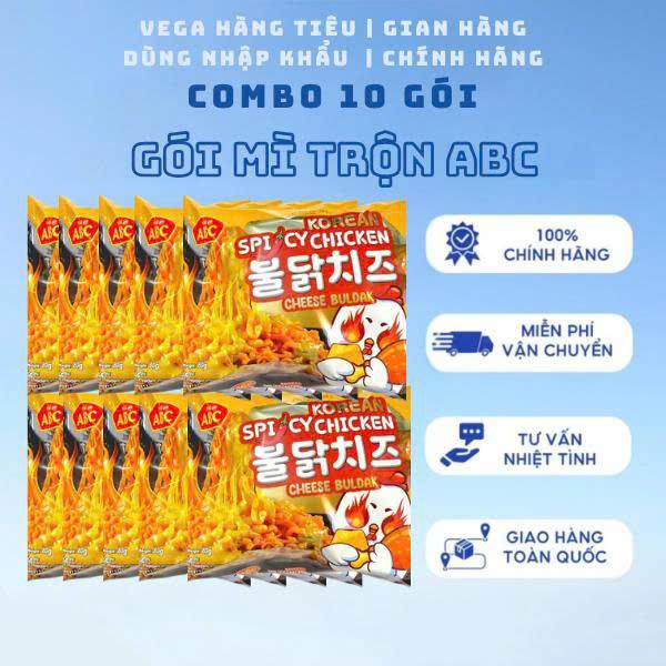   Combo 10 gói  Mì Trộn ABC   Indonesia   Vị Gà Cay Phô Mai –  Ăn Liền Ngon Chuẩn Vị 