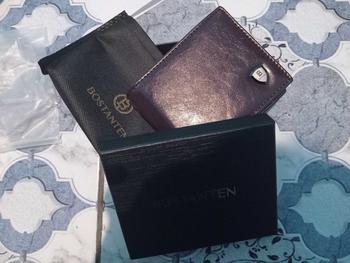 Product Review of BOSTANTEN Dompet Pria Koin Ritsleting Kulit PU Tiga Kali Lipat Hitam/Coklat/Kopi from t**🐟 2