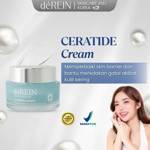 DEREIN Ceratide Moisturizer Cream 20g- Ceramide Peptide Memperkuat Skin Barrier Meratakan Tekstur Kulit
