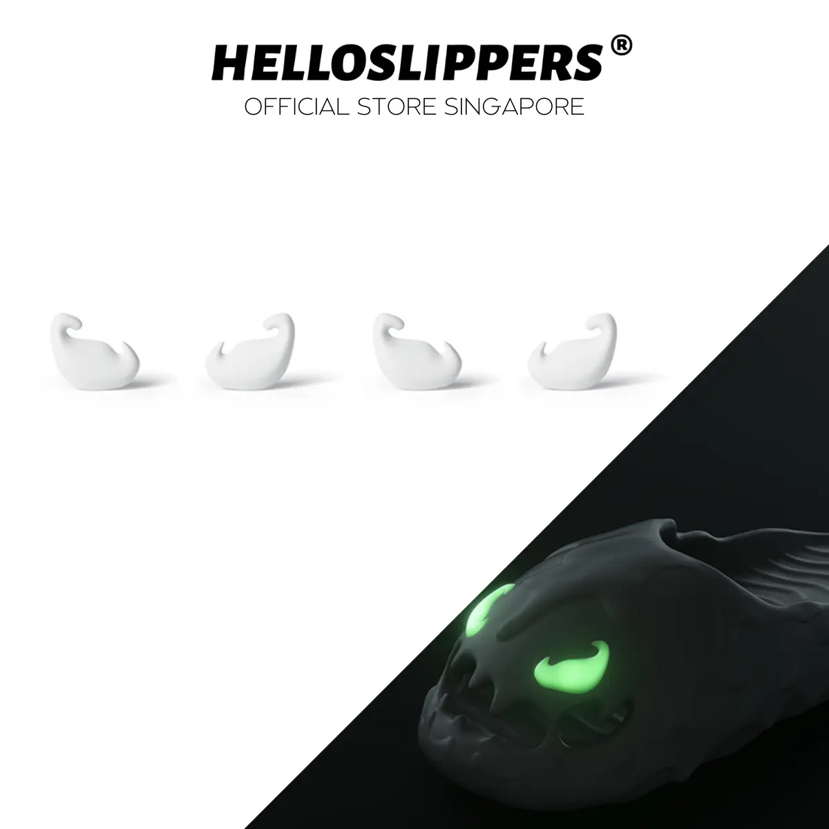 HelloSlippers Accessory Oozeform - Glowing Black Suit Eyes
