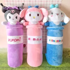 Boneka Guling Sanrio Kuromi 60 CM Boneka Guling Kuromi My Melody Cinamorrol Uk 60 Cm Bahan halus dan lembut