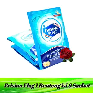 Frisian Flag Bendara 1 Renteng isi 6 Sachet, Susu Kental Manis, Susu Sachet, Susu Anak Indonesia