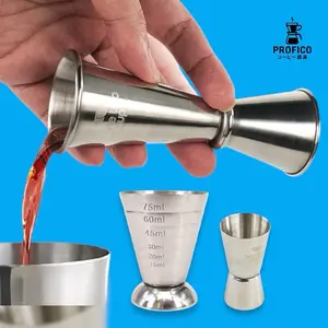 jigger premium Gelas takar sirup gula cocktail Jiger bartender cup