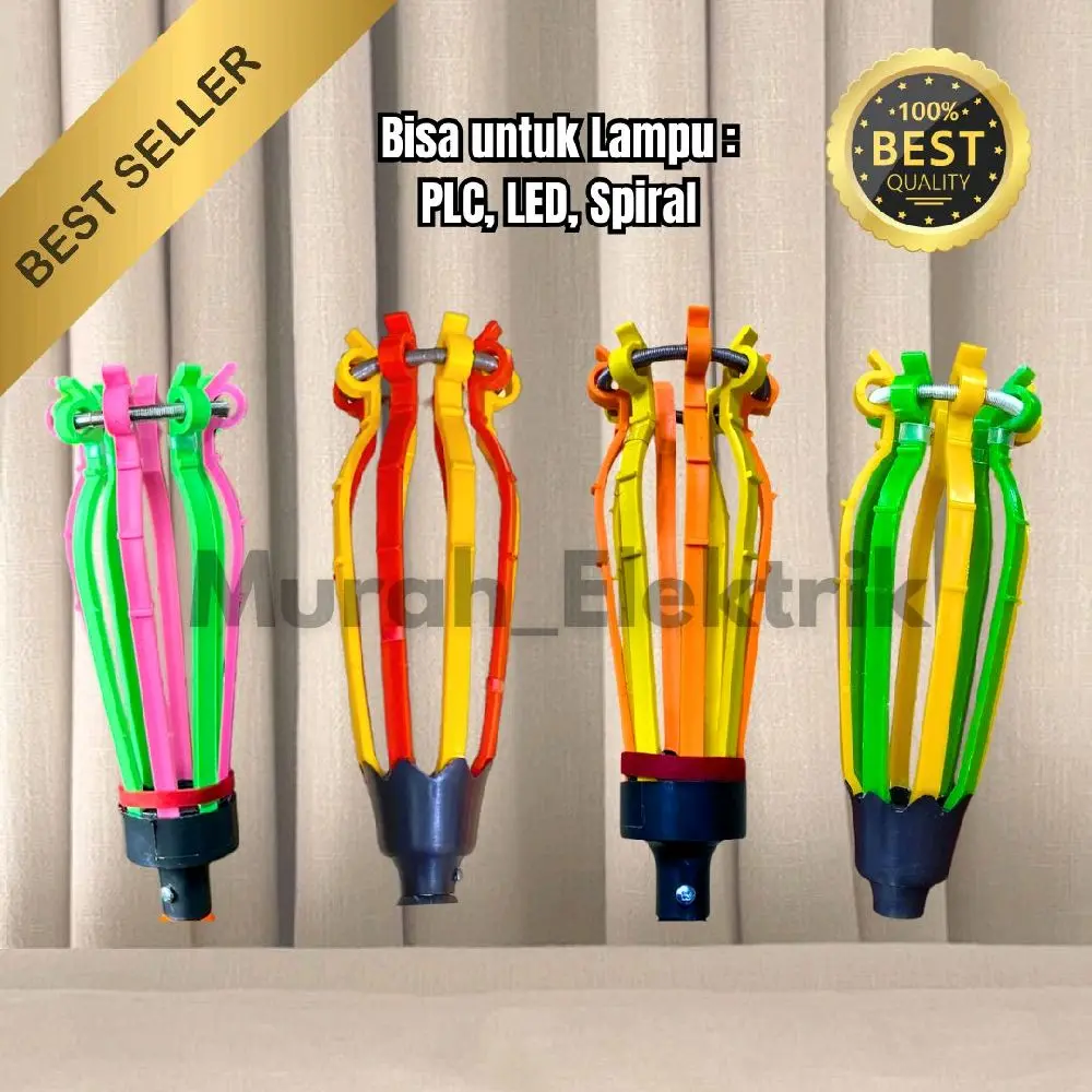 (Kepala Saja) Kepala Tongkat Pengganti Lampu 8jari/Kepala Stik Lampu/Kepala Tongkat Lampu