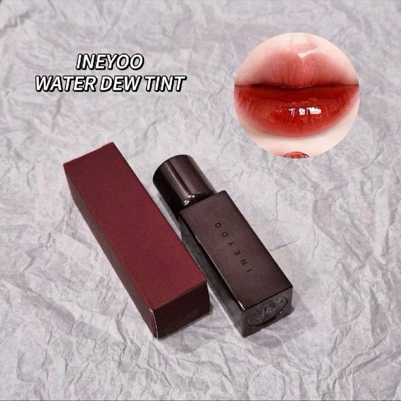 NHẬN VỀ 3 SON SON BÓNG INEYOO WATER DEW 01 + JUICY BLUE 06 + GLASTING 01 lâu trôi bền màu mềm mịn mướt môi 2.5g