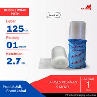 Gambar FLYHOME Bubble wrap putih 1 meter potongan 2,7kg bubblewrap 125 x 1m - Hitam dari Flyhome Brand Lokal Kota Depok 1 Tokopedia