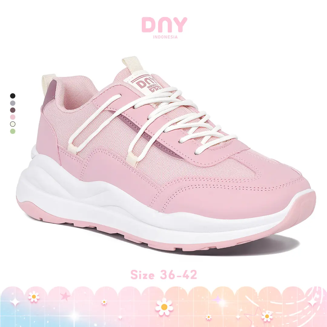 Sepatu DNY Sepatu Sneakers Wanita Olahraga Lari Terbaru Sepatu Cewek Tali Training CP-223