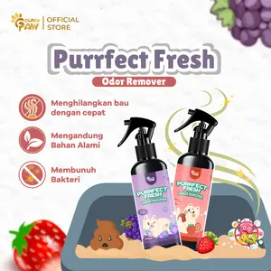 Golden Paw Purrfect Fresh Odor Remover Penghilang Bau Kotoran Kucing 250ml Spray Kandang Kasur Hewan Pewangi Kandang Penghilang Bau Pesing Kucing