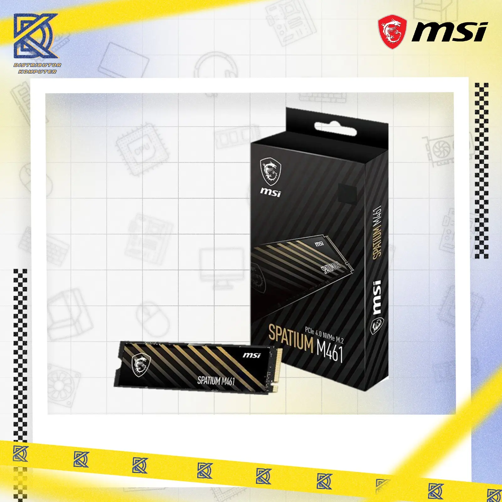 MSI SPATIUM M461 PCIe 4.0 NVMe M.2 - SSD
