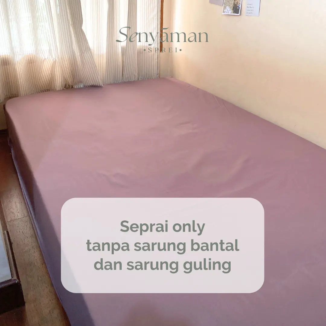 Senyaman - Sprei Bahan Microtex Tinggi 20 cm Bahan Microtex (SPREI ONLY)