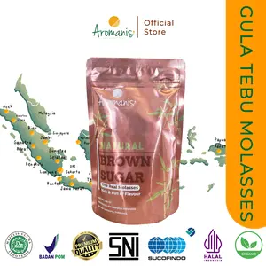 Aromanis Brown Sugar, Gula merah tebu molasses 250gr merk Aromanis, Brown Sugar