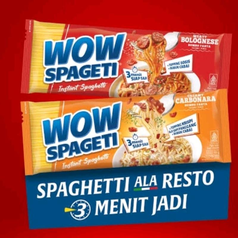 Mie Wow Spaghetti Instant by MayorA / Mie Wow 84gr - Makanan - Food, Noodles jebew taiwan tipis energen carbonara 0
