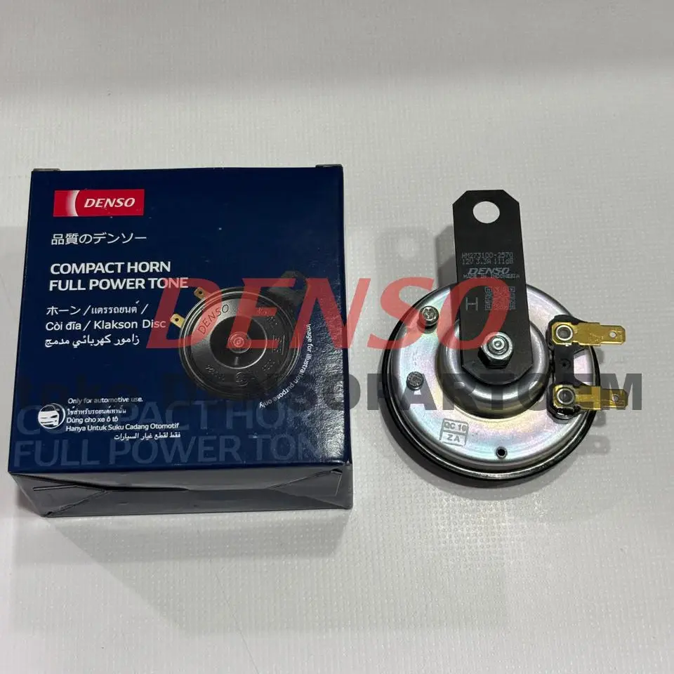 Klakson Horn Disc Piring Mobil Motor DENSO High Tone 12V