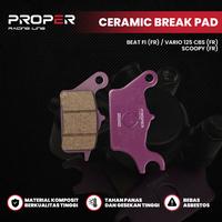 Gambar PROPER RACING LINE CERAMIK BREAK PAD HONDA BEAT FI (FR) VARIO 125 CBS (FR) SCOOPY (FR) KAMPAS REM dari Proper Racing Line Kota Administrasi Jakarta Utara 1 Tokopedia