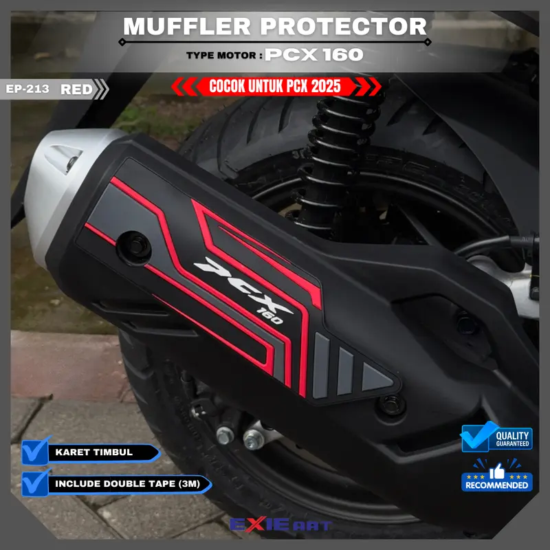 MUFFLER PROTECTOR MOTORCYCLE KNALPOTPCX 160 2025 RoadSync - AKSESORIS PCX 160 0
