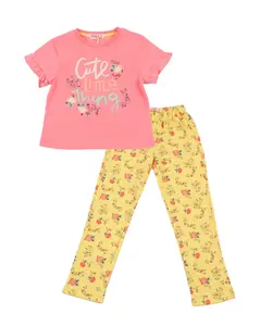 Jsp962- Kaos dan Celana Anak Perempuan, 4-10 Tahun, J242SETT-03TS