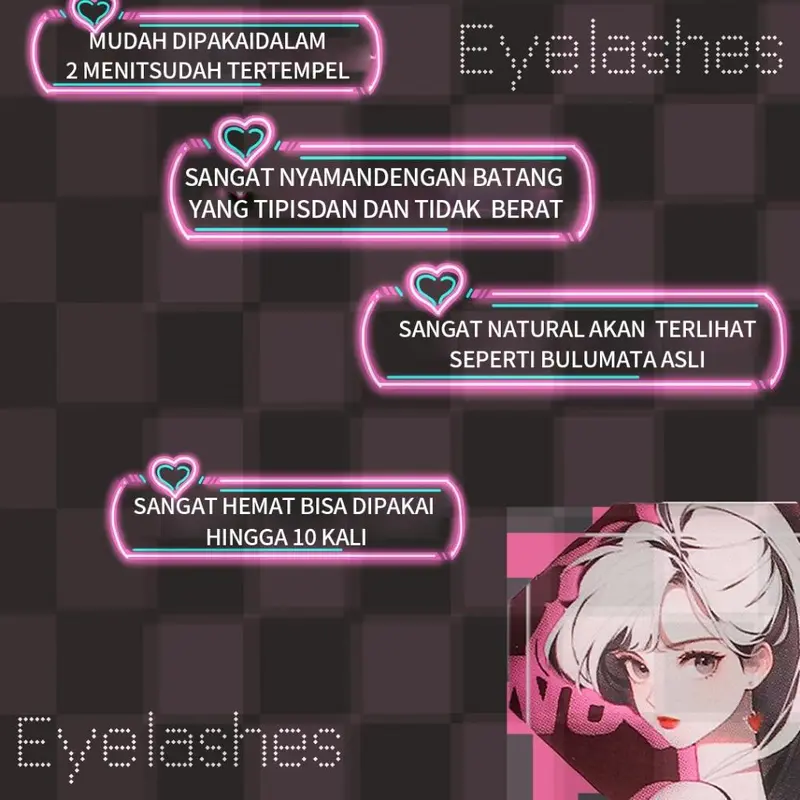 MILAI A08 Trilogy 10 Baris Bulu Mata Palsu  Berkualitas Tinggi + Lem Ekstensi Bulu Mata | Riasan Mata Bulumata Eyelash Pelentik 5