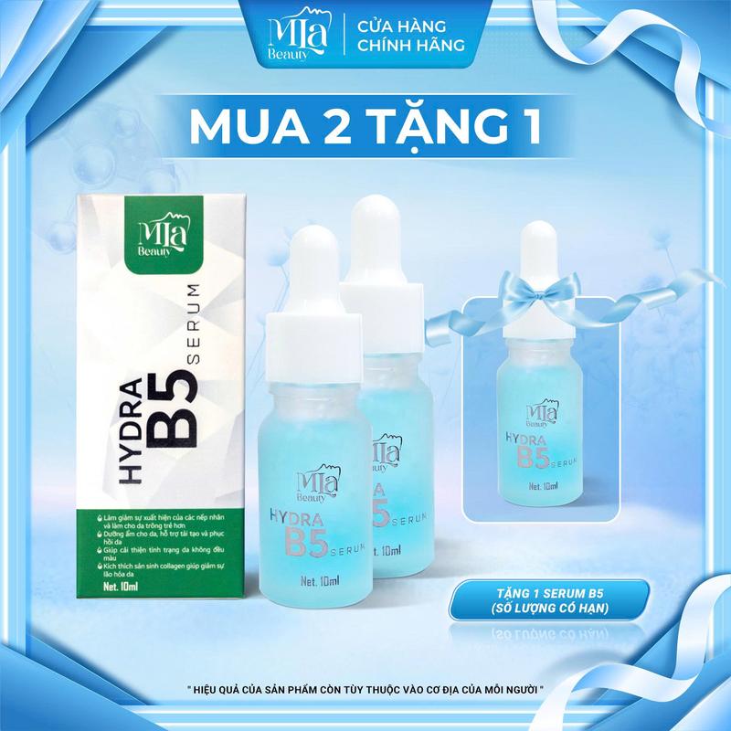MLa Beauty Serum Hydra B5 Hỗ Trợ Phục Hồi & Dưỡng Ẩm Da Trẻ Hóa Mua 2 Tặng 1 Thành Phần Tranexamic Acid Chondrus Crispus Extract Niacinamide
