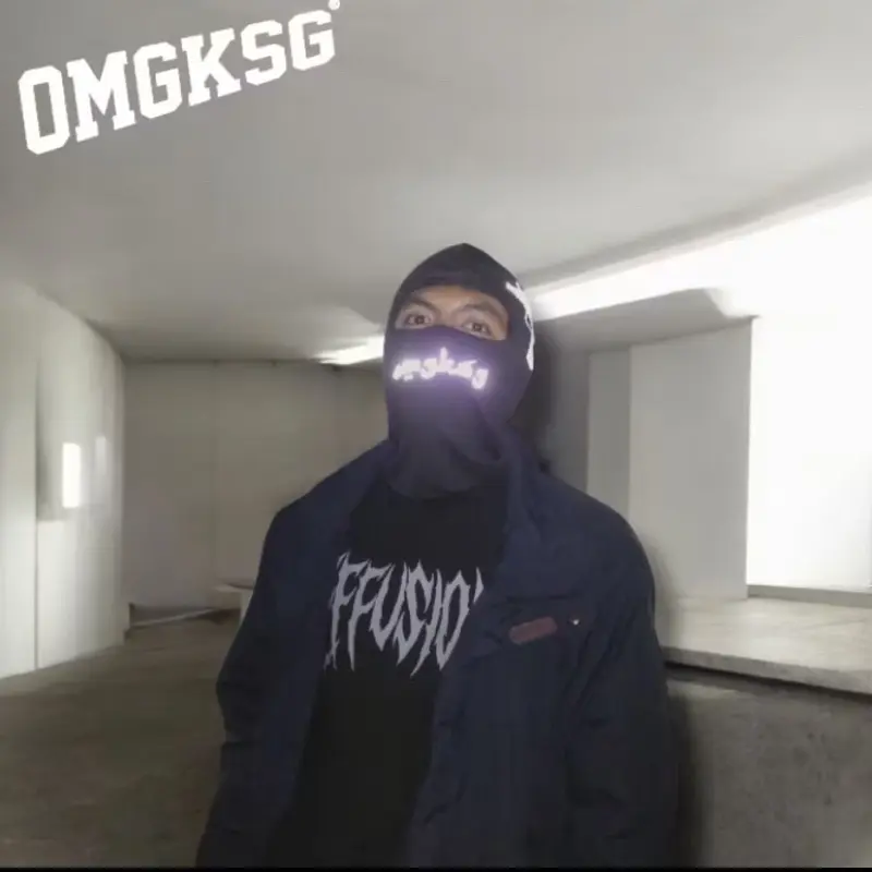 omgksg.legitimazed - ￼Masker Balaclava Uzi Reflektif Menyala / Masker Ninja / masker full face / y2k / masker Motor 1