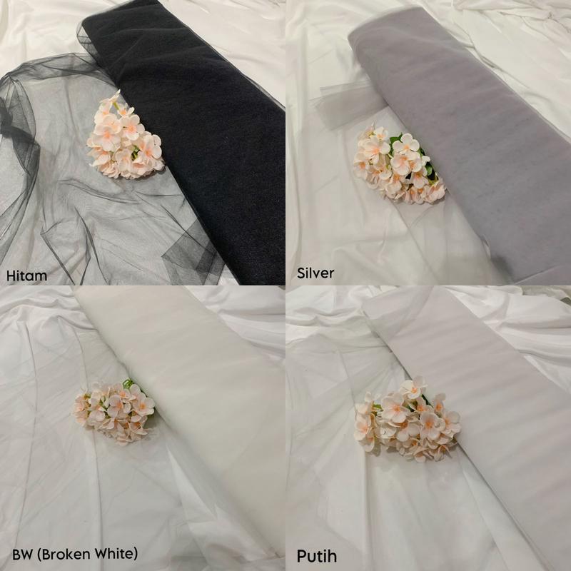 Kain Tulle / Tulle kaku / keras tile harga Per-Meter harga termurah untuk bungkus souvenir,rok tutu, aksesoris pernikahan, dekorasi pernikahan 3