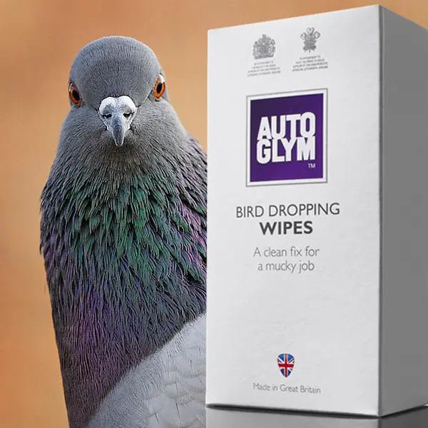 Autoglym Car Care Bird Dropping Wipes | A quick, clean fix for a mucky job 10 wipes per box