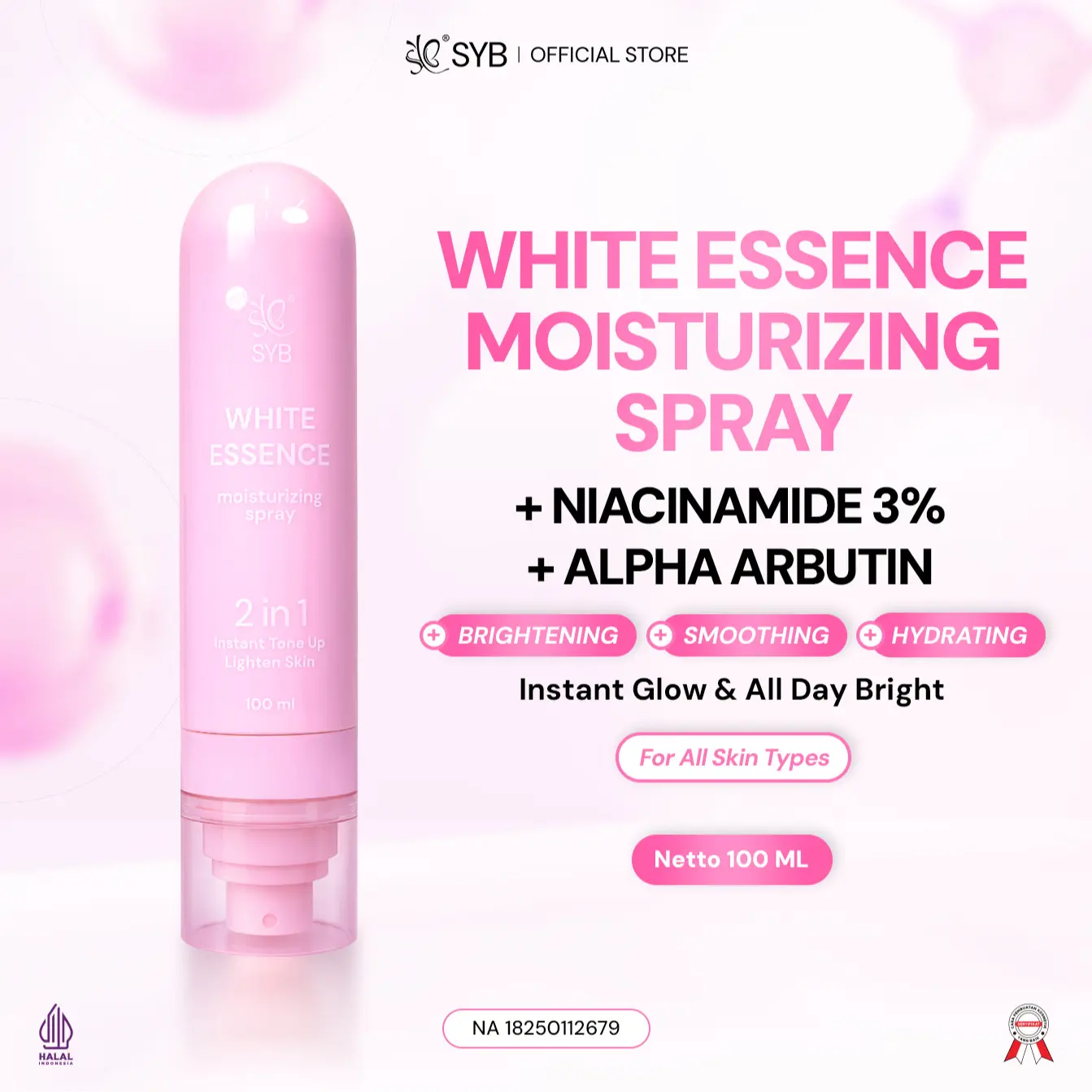 1pc White Essence Spray