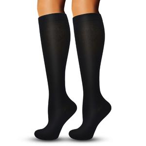 Calcetines de compresión, 4 pares de calcetines de compresión con cobre para hombres y mujeres, mezcla de poliéster, tela de punto suave, adecuados para correr, yoga, escalada en roca y ciclismo.