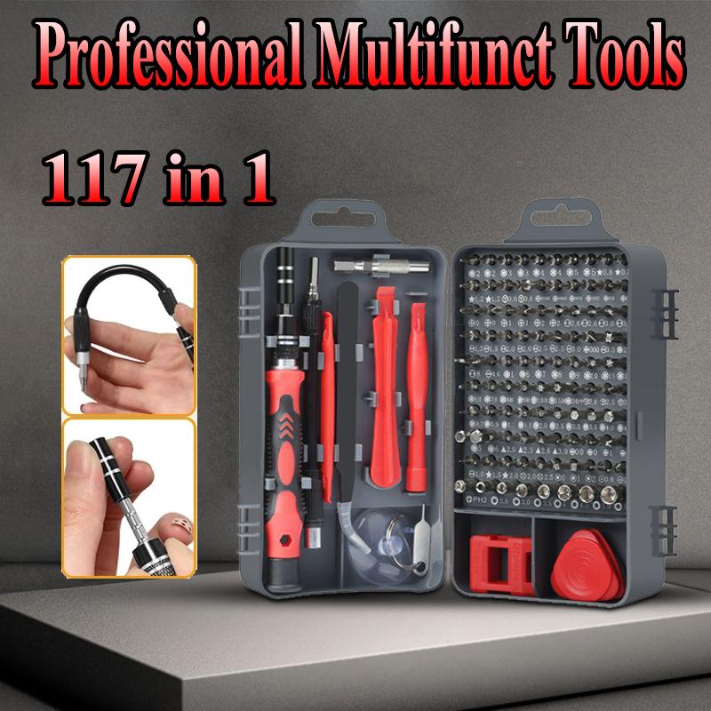 Small Device Tools 117 in 1 Screwdriver Set Mini Magnetics Precision Multi Computer PC ...