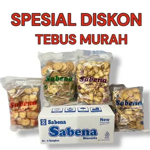 SABENA BISKUIT NEW isi 4 kantong 4 rasa biscuits MIX total 1 Kilogram