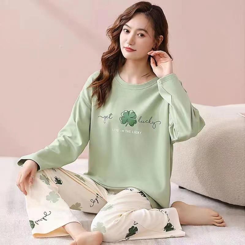 Bộ Đồ Ngủ Nữ, Hàng Mới Về, Phong Cách Mùa Thu Và Mùa Đông, Áo Chui Đầu, Dài Tay, Thiết Kế Hoạt Hình, Dáng Rộng Vừa Vặn, Thích Hợp Cho Bé Gái, Mặc Nhà, Mùa Xuân Và Mùa Thu, Bộ Đồ Ngủ Nữ, Quần Dài Tay, Bộ Đồ Ngủ 6