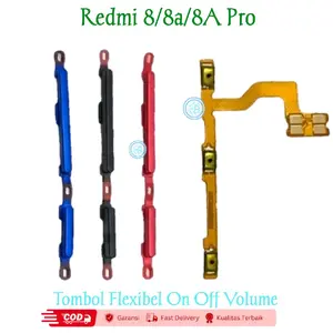 Tombol Flexibel On Off Volume Untuk Redmi 8 8A 8A Pro Fleksibel On Off Volume Tombol Luar Tombol Power Pernik Rubber Tombol Keyped