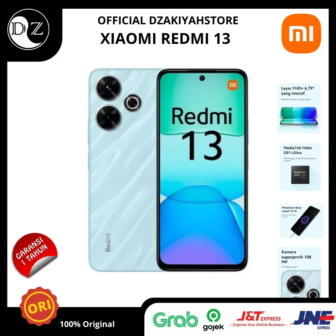 REDMI 13 NEW GARANSI RESMI XIAOMI 1 TAHUN