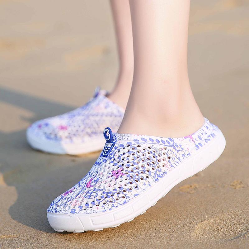 Product Introduction of 2023 New Hot Sale Casual Shoes Women Wedge Beach Shoes Summer Sandals Non-slip Round Toe Sandals Holiday Slippers Walking Shoes Footwear Girl Knee Comfort 44