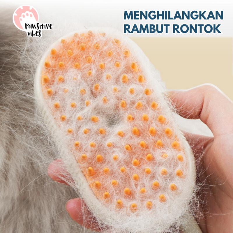 Sisir Uap Kucing 3 in 1 - Pet Grooming Brush Spray - Steams Brush Kucing - Sisir Sikat Uap Untuk Bulu Rontok Kucing Anjing 7