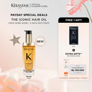 Kerastase Elixir Ultime 75ml Hair Oil for Shiny Hair & Anti Frizz - Serum Rambut untuk Lebih Berkilau & Anti Frizz - Mengandung & Wild & French Camellia
