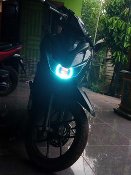 Product Review of Reflektor lampu depan BEAT DELUXE BILED GEN 1 2020-2023 MATRIX X1 ukuran 4,5 inc Motorcycle Foto from m**n 0