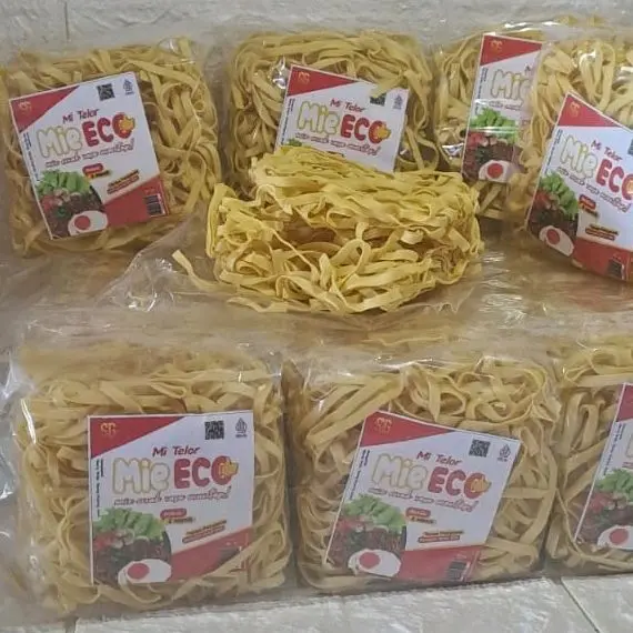 Mi Telor Mie Eco 1680 gr - Makanan Instan Goreng Ayam Pedas - Food, Noodles Bawang 0