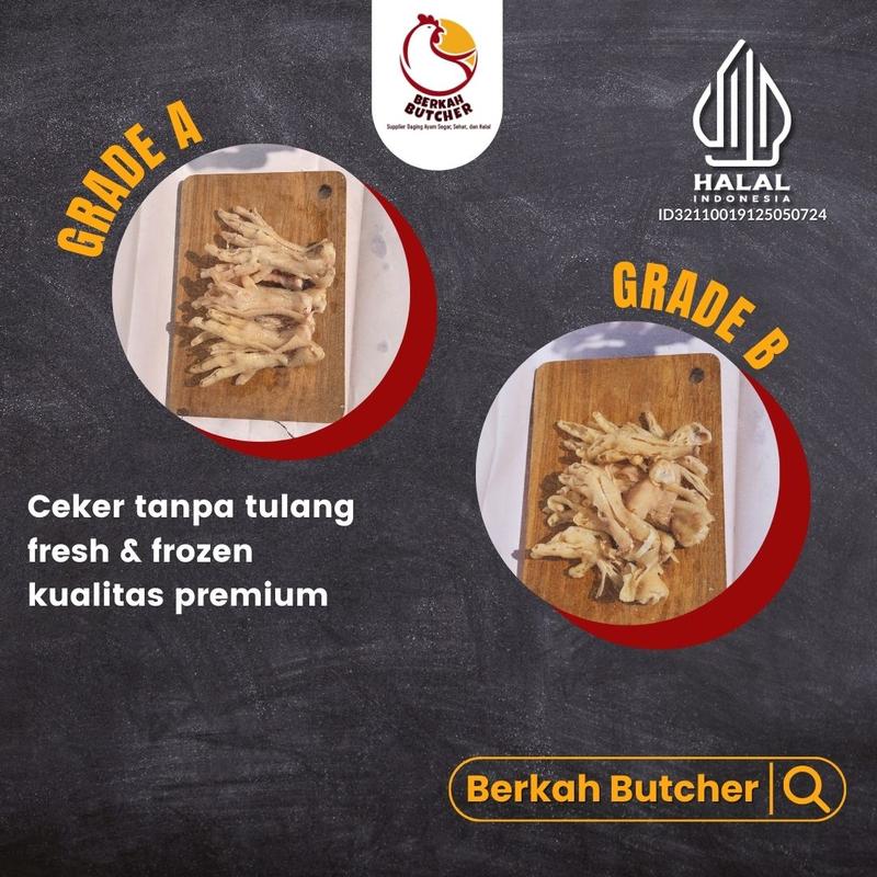 Berkah Butcher Ceker Ayam Tanpa Tulang Premium 0