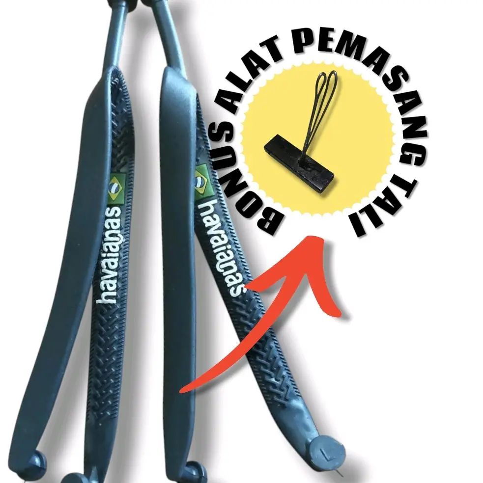 Tali Sandal Jepit Karet Lentur High Quality - Gratis Alat Pasang & Praktis Sendal Wanita