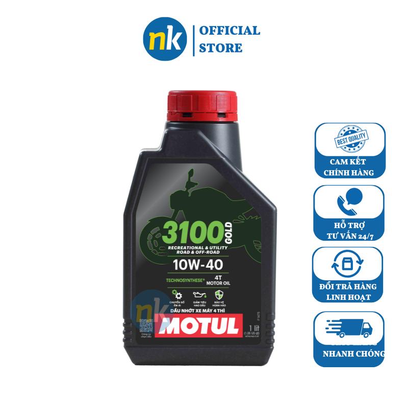  Nhớt xe máy số cao cấp Motul Gold 3100 10W40 800ml - sản phẩm mới cấp độ cao cấp Mẫu Mới Nhất Dầu Nhớt Dầu xecontay nhot 