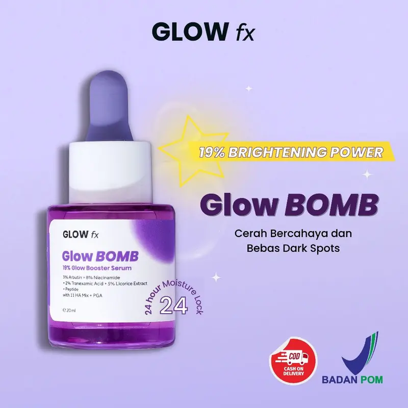 GLOW FX Glow Bomb Serum | Acne Pure Serum - GLOW FX Acne Pure Serum Glowfx glowbomb Mencerahkan Wajah Memudarkan Berjerawat 1