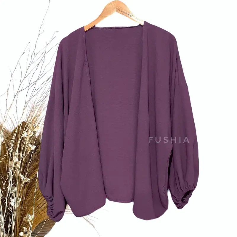 Outer Cardigan Jumbo (BB 70kg++) Lengan Balon Hari Raya Lebaran 7