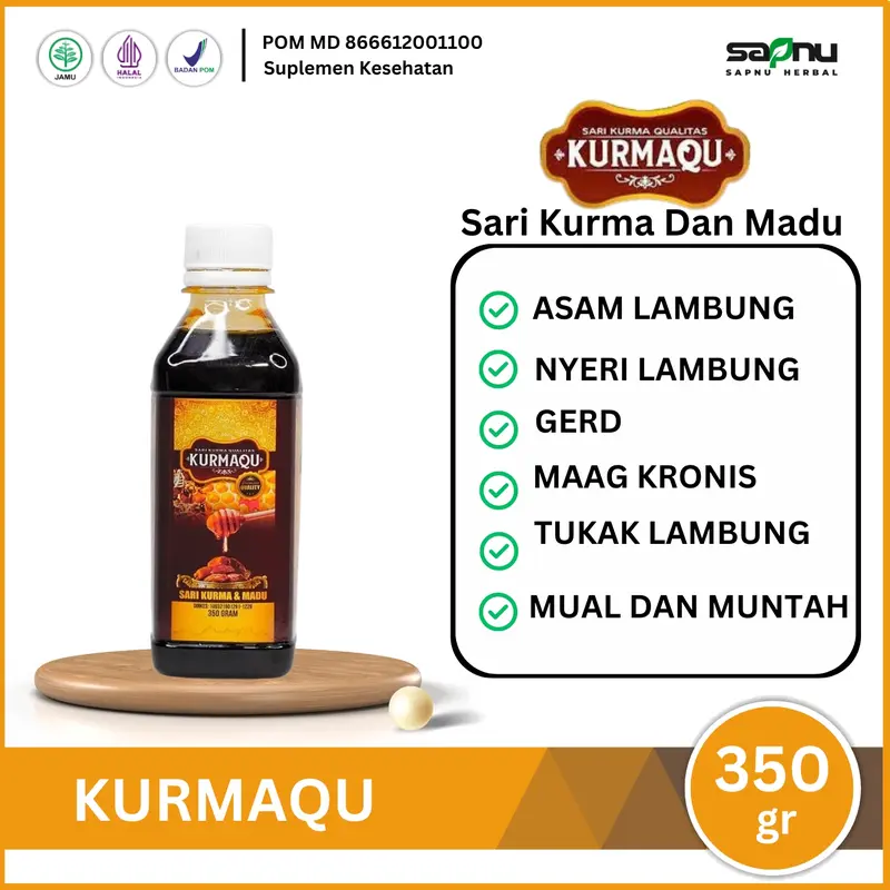 Kurmaqu Atasi Asam Lambung Nyeri Lambung Maag Kronis dari Sari Kurma dan Madu obat  asam 0