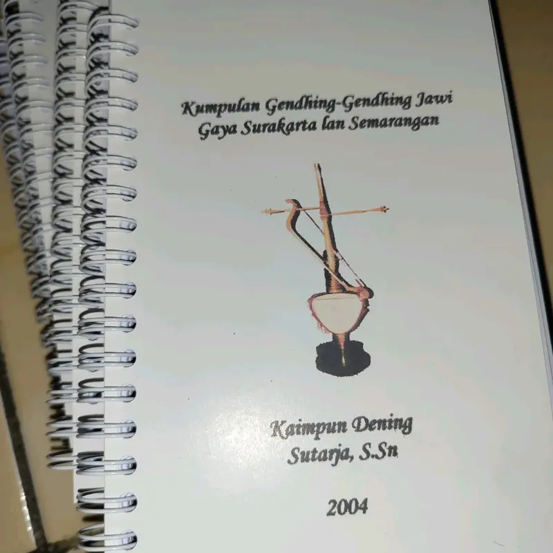Buku Notasi Gending Gending Jawa Sutarjo 0