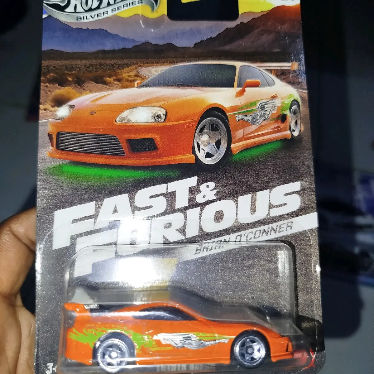 Mainan Hotwheels FNF Toyota Supra Orange Brian O'Conner